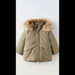 NWT Zara baby toddler water repellant winter coat